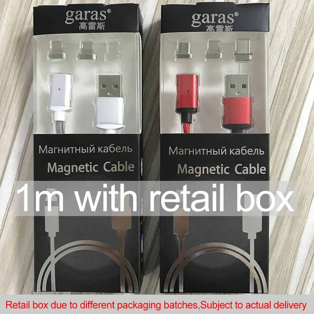 Магнитный кабель GARAS для Iphone/Micro usb type-C, адаптер, 3 в 1, быстрое зарядное устройство, кабели для мобильных телефонов, кабель type-C/Micro USB