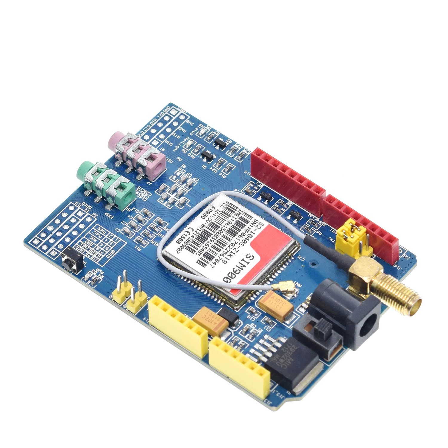 SIM900 850/900/1800/1900 МГц GPRS/GSM модуль макетной платы комплект для Arduino