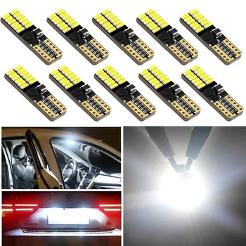 

10PCS W5W T10 LED Bulbs Car Position Parking Light License Number Plate Light For Honda Civic Jazz Accord City Fit CRV Pilot 12V