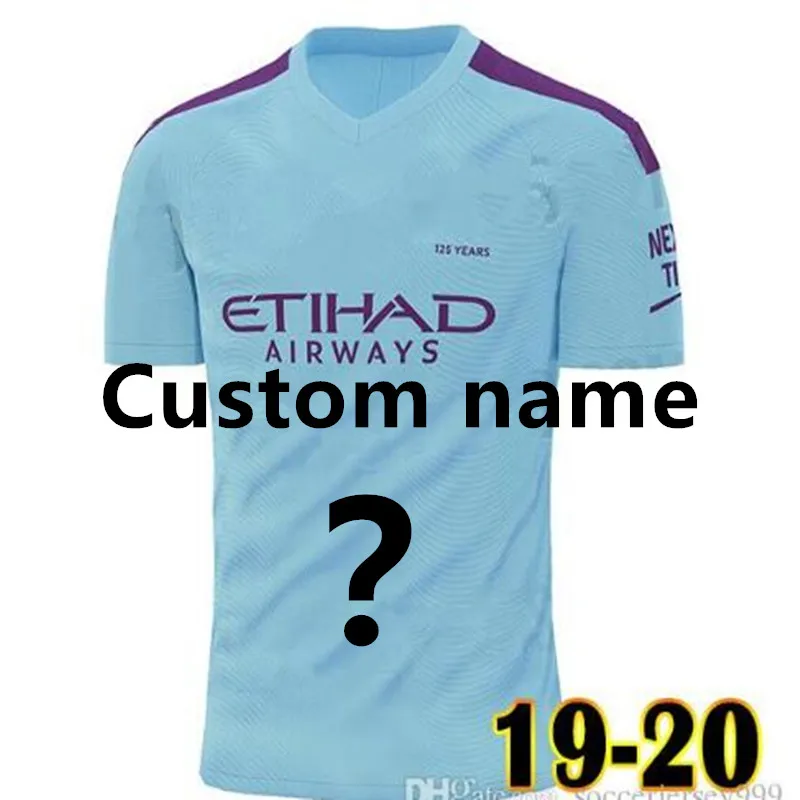 Новинка, Футбольная Футболка для взрослых в Манчестерском стиле, JESUS DE BRUYNE KUN AGUERO MAHREZ G. JESUS SANE SILVA/1920, футбольная рубашка - Цвет: shirt