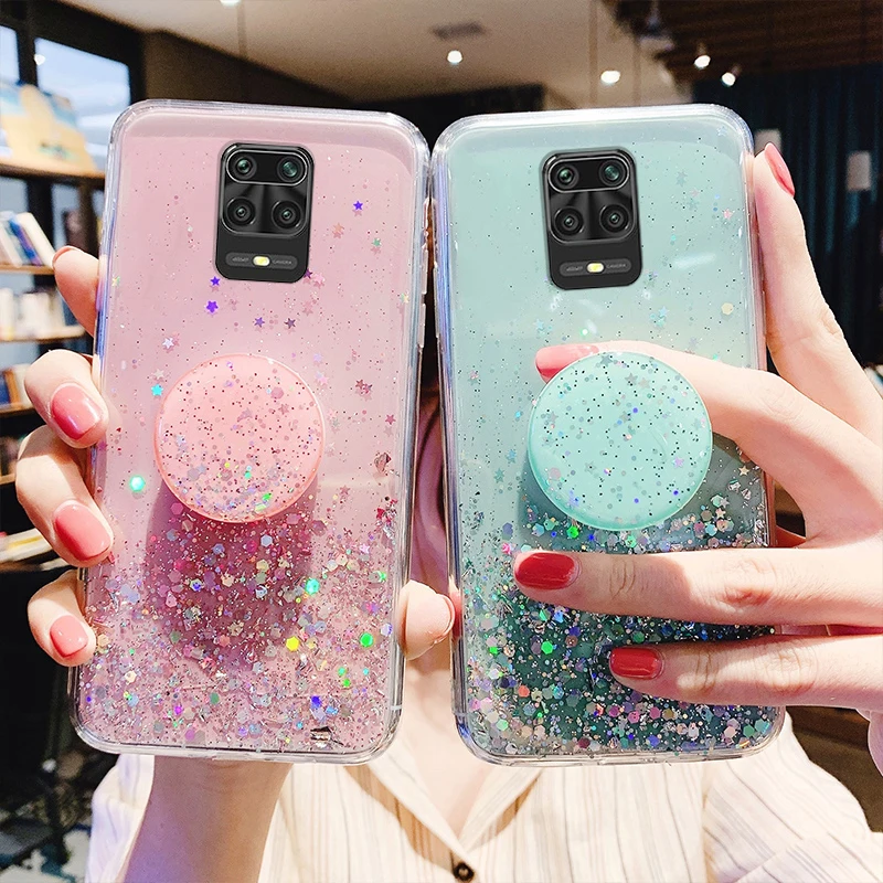 Transparente Bling-Glitter-Hülle für Xiaomi Mi 11T Poco F3 X3 Redmi Note 9S Hülle für Mi 10T 11 Lite Redmi Note 10 10S 8_voghion.com