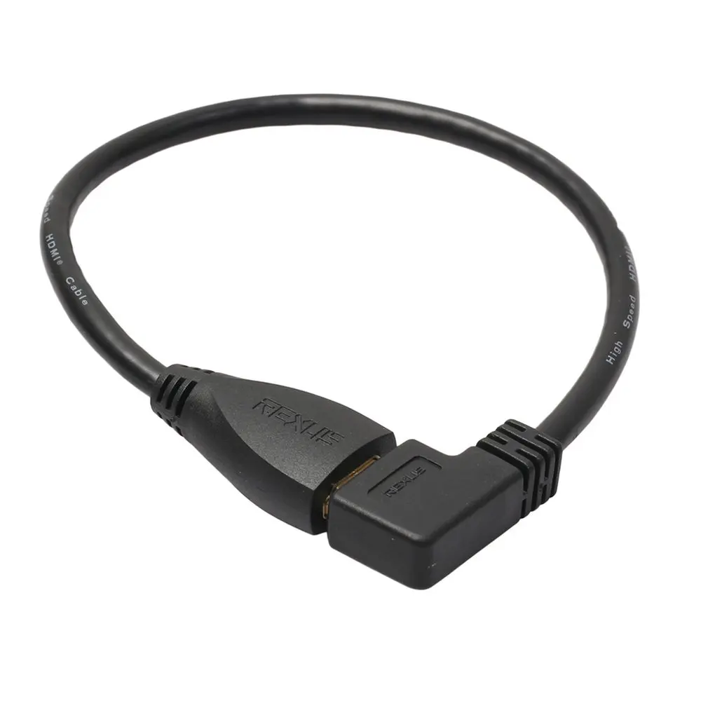 

High Speed HDMI Cable Angled 90-Straight Connection Line HDMI Wall-mounted TV HD Extension Cable