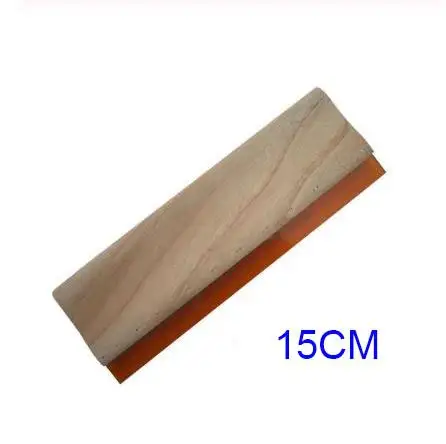 INTBUYING Screen Printing Squeegee Ink Squeegee Scraper 6.3 inches Long Wooden Scraper 65 Durometer 4 inches Wide
