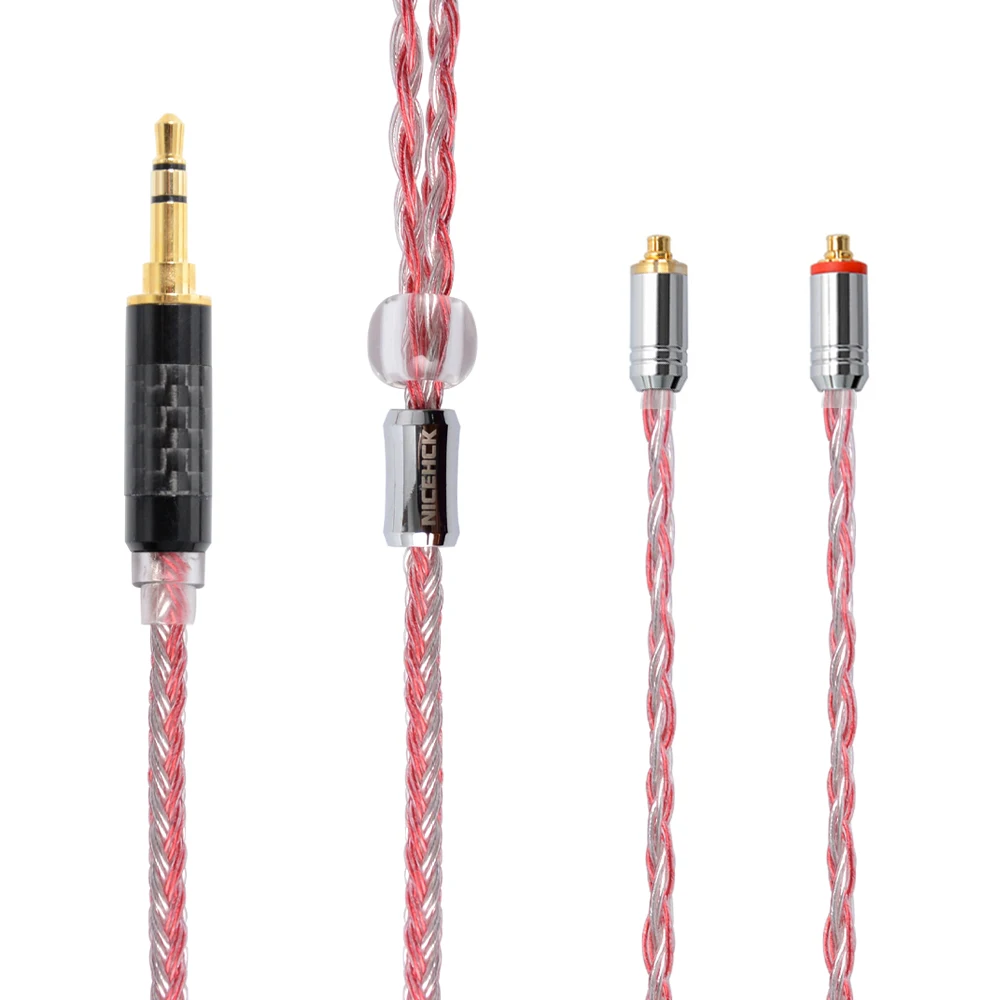 NICEHCK 16 Core Медь серебро смешанные кабель 3,5/2,5/4,4 мм MMCX/2Pin для TFZ TRNKZZSX/ZSN/ZS10 CCAC16/C10 NICEHCK NX7 Pro/M6/F3