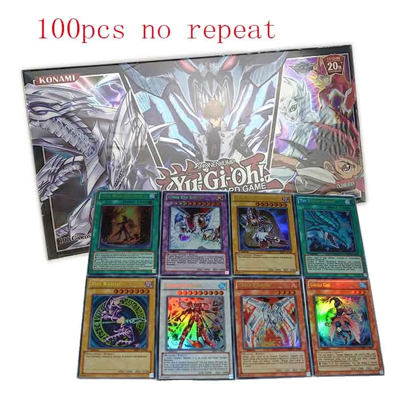 100 шт./компл. аниме японские игры Yu Gi Oh картонные карты игра юджиох коллекция карт