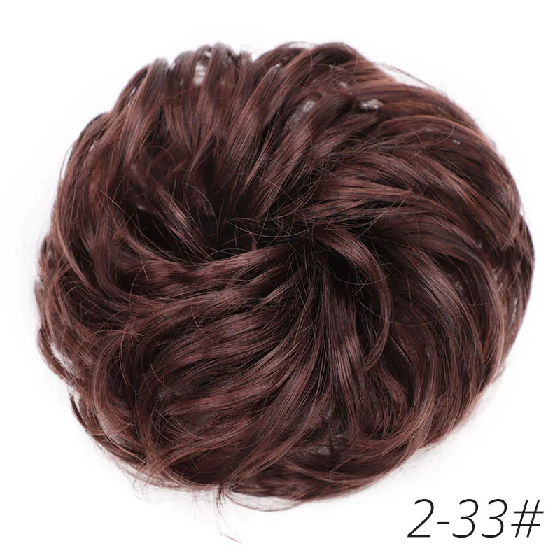I's a парик женский кудрявый шиньон синтетические волосы резинки с резинкой 6 цветов доступны высокая температура волокна волос - Цвет: 2-33