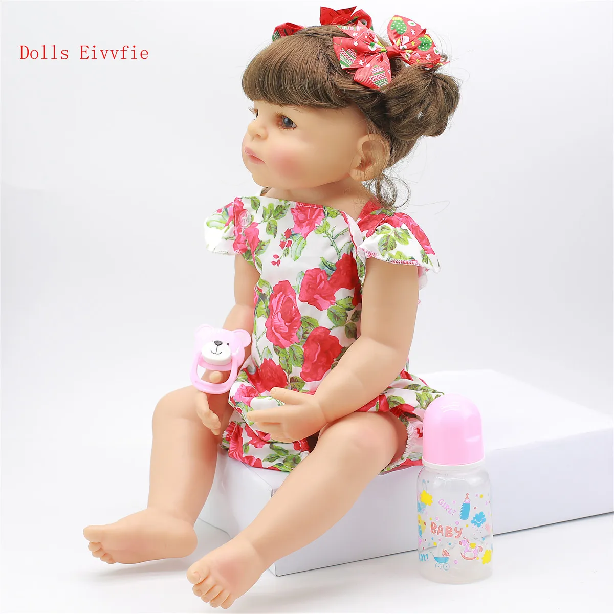 55 см полная длина силиконовые Возрожденные куклы-Младенцы этнические Reborn Девочка реалистичные милые принцессы для детей партии loл игрушки