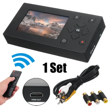 

AV Recorder Audio Video Capture Box Converter VHS VCR DVD DVR Camcorder Tapes to Digital USB TF For EU Plug