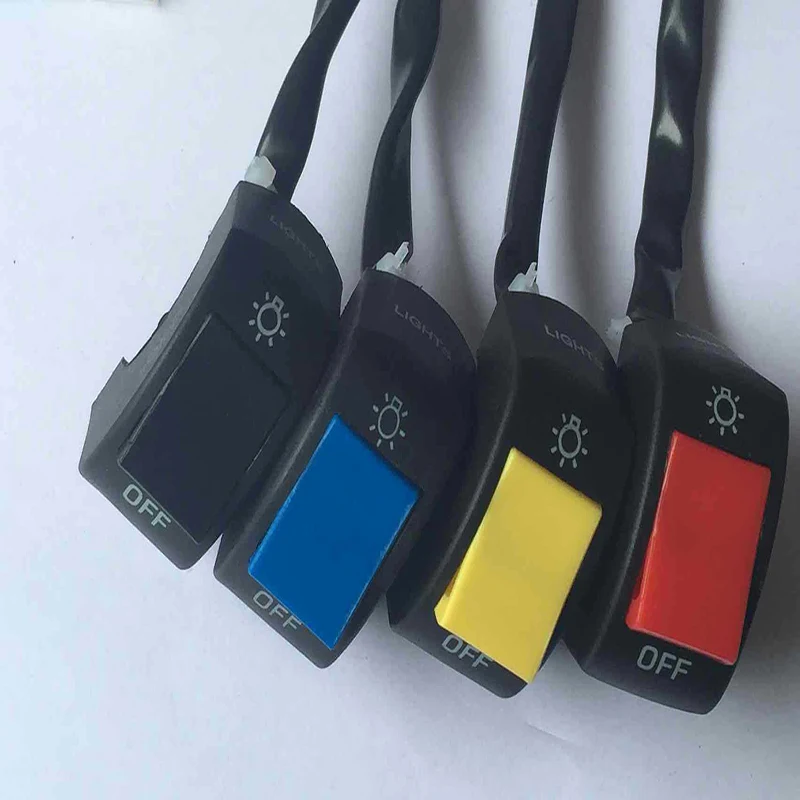 Universal 12V 7/8in Motorcycle Handlebar On/Off Switch for LED Headlight Fog Head Lamp Eye Light Car Styling Switch