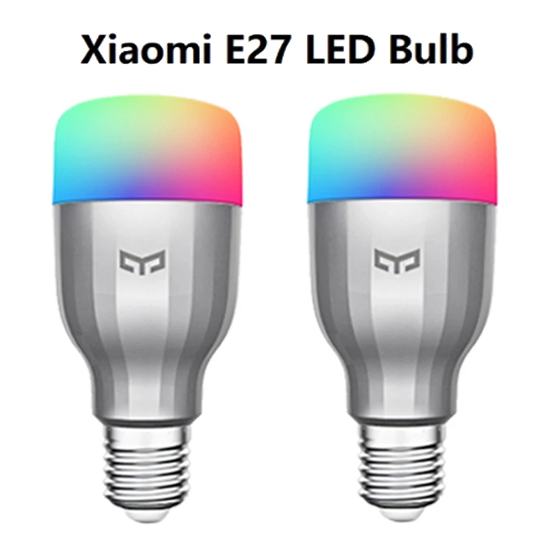Yeelight умный светодиодный цветной лампочка 800 люмен 10 Вт E27 лимонная умная лампа для Mi Home App белый/RGB опция - Цвет: 2pcs E27 led