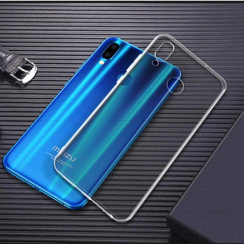 Transparent Phone Case For Meizu Note 9 8 M6 M5 Note Soft TPU Cover For Meizu 16X M6S M5S M5C X8 V8 Pro Back Silicone Cases Capa