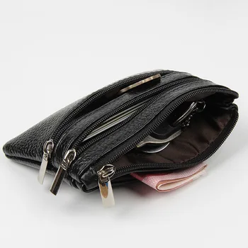 

Women Wallet Fashion Genuine Leather Coin Card Organizer Small Change Money Bag Zipper Credit Card Holder Female Short Purse