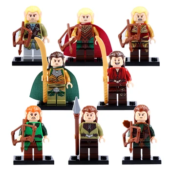 

8Pcs/Set LEGO Blocks Figure Dolls The Lord of the Rings The Hobbit Legolas Greenleaf Gandalf/Mithrandir toys for children