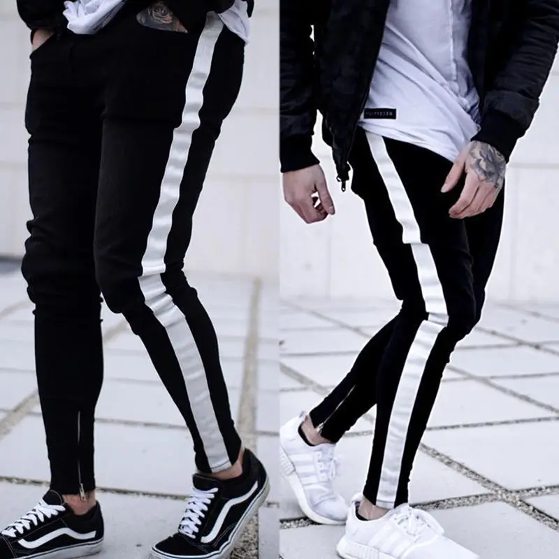 

European Men 's Tight JEANS Trousers BOY Fashion Casua