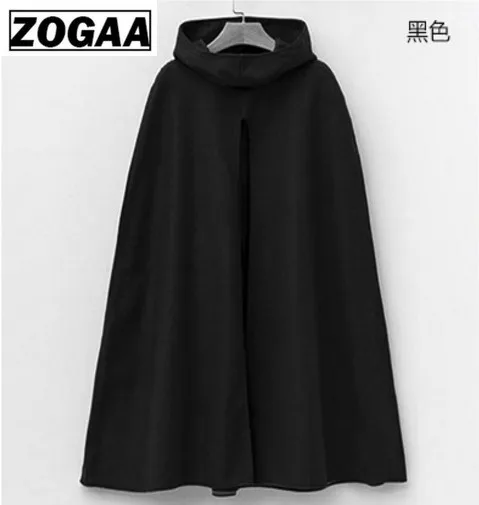 Пончо с капюшоном и накидками 2018 зимний длинный плащ пончо высоким воротом