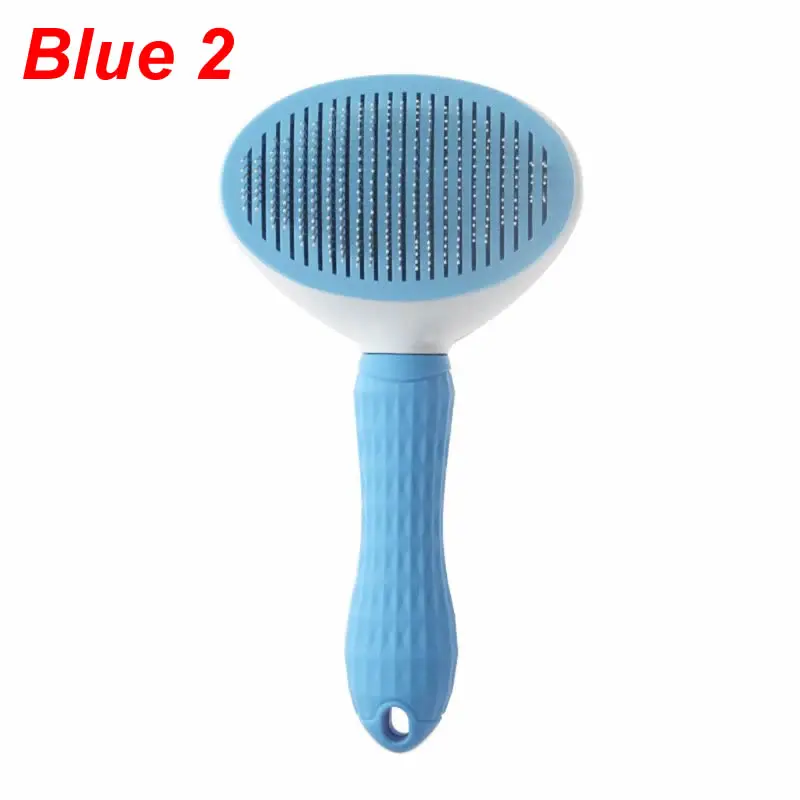 Blue 2 Расческа для домашних собак, кошек, игла для удаления волос, щетка для чистки собак, Массажная Расческа для домашних животных - Цвет: Blue 2