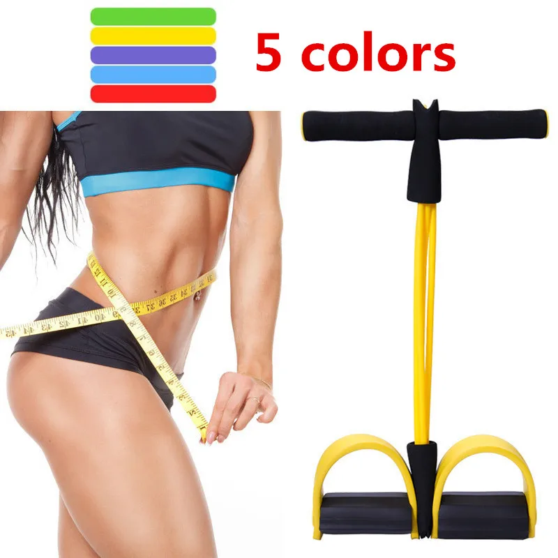 4 Resistanc Elastic Pull Ropes Exerciser Rower Belly Resistance Band Home Gym Sport Training Elastic Bands For Fitness Equipment