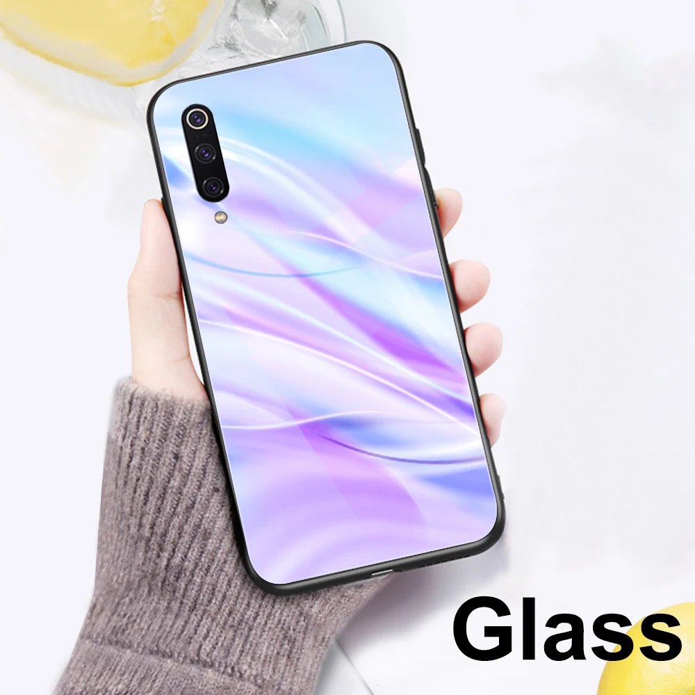 Ciciber чехол для телефона для Red mi Note 8 7 6 5 Pro Plus Funda для Xiaomi mi 9 9T A2 8 6X mi X 2 2S PocoPhone F1 Эстетическая стеклянная крышка - Цвет: Patterned 7