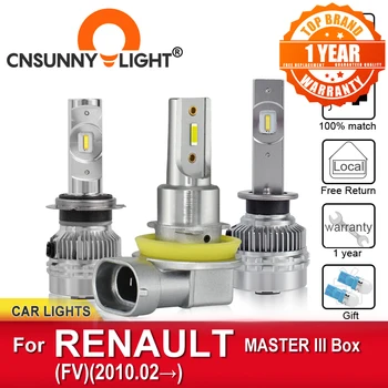 

CNSUNNYLIGHT Canbus Auto LED Headlamp Bulbs For RENAULT MASTER III Box FV From 2010 Foglamp Bulbs Headlight Car Styling Lamps
