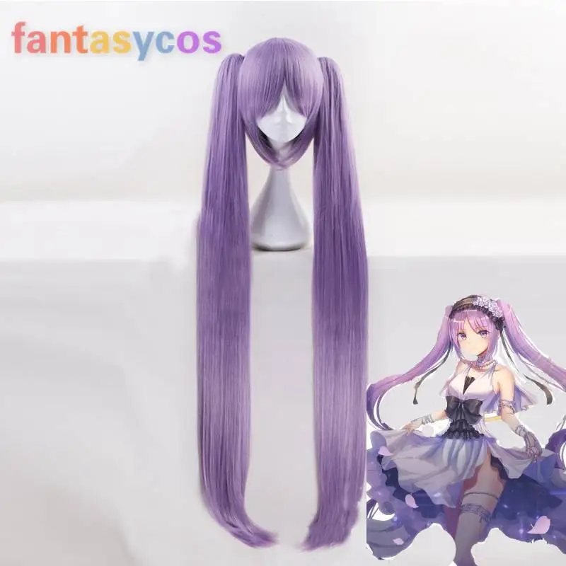 Euryale Stheno Fate Grand Order FGO Straight Purple Cosplay Ponytail Halloween Party Synthetic Hair + Free Wig Cap |