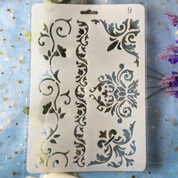 

26cm Floral Frame Edge DIY Craft Layering Stencils Painting Scrapbooking Stamping Embossing Album Paper Template