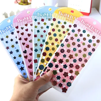 

24 pcs/lot Spot Star Label Paste Journal Decorative Stickers Scrapbooking Mobile Phone Stickers Stationery DIY Album Stickers