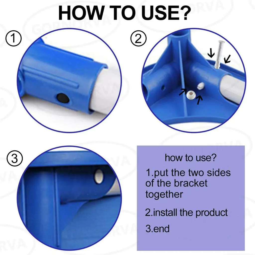 2.36' Plastic Pool Joint Pins & Rubber Seals Replace fits Intex 13ft-24ft