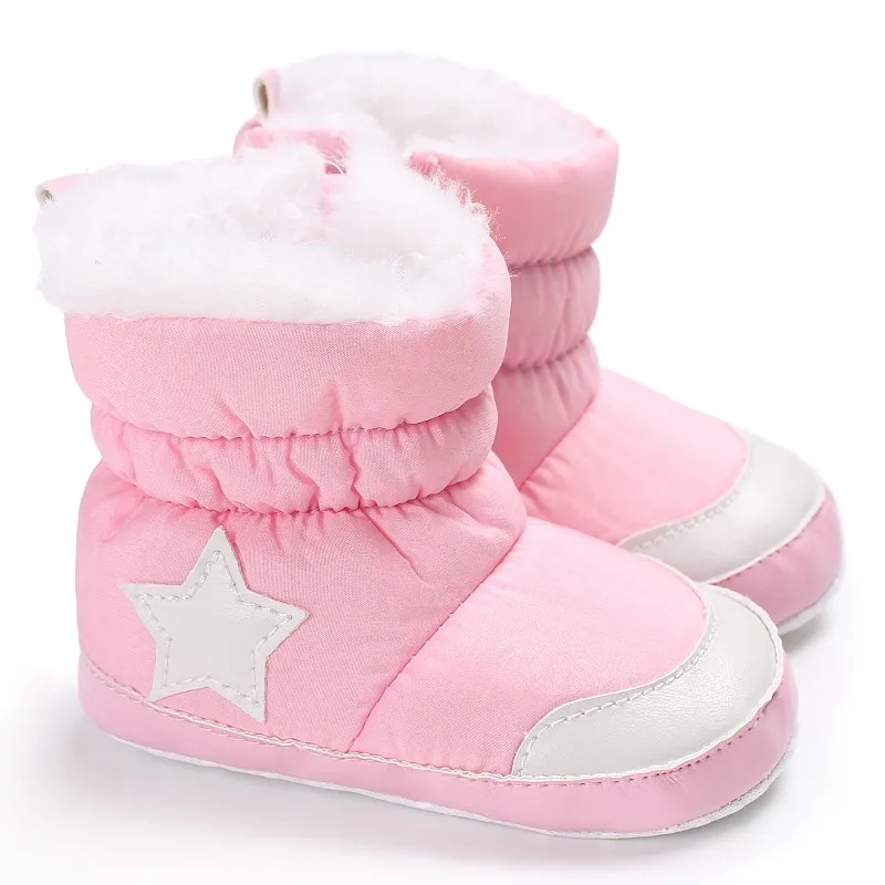 Обувь для мальчиков и девочек; обувь из плюша; обувь для малышей; Sapatos; обувь с принтом звезды; мягкая детская обувь - Цвет: as picture