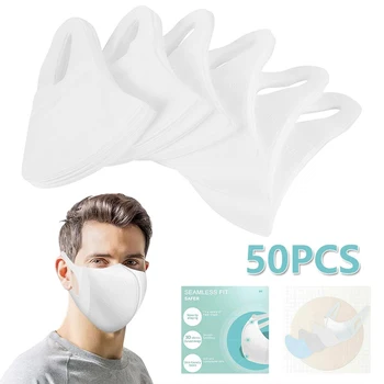 

50/100Pcs Face Masks Respirator Dust 3D Mask Breathable Filter White Mouth Cover Dustproof Masks mascherine mascarilla