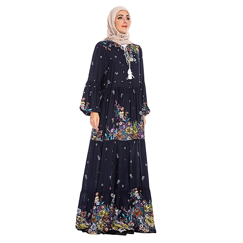 Абайя исламский, арабский мусульманское платье в пол платье Caftan Дубай Morocco Arab Robe Femme Musulman Турция платье хиджаб Vestidos