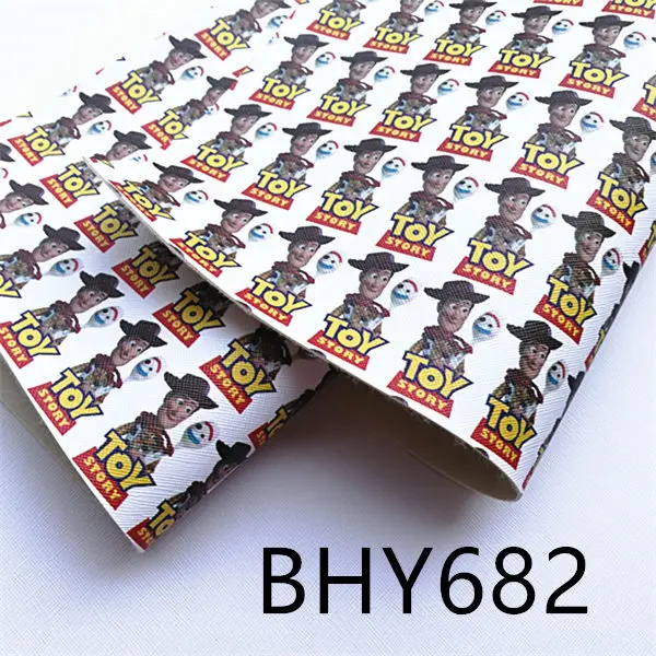 20*33 см А4 мультфильм печать синтетическая кожа ткань для DIY аксессуары BHY667