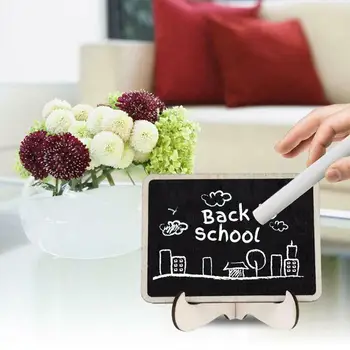 

1pc Handmade Blackboard Mini Wooden Small Table Number For Students Handmade Wooden Diy Drawing Board Assembled Chalkboard K5S6