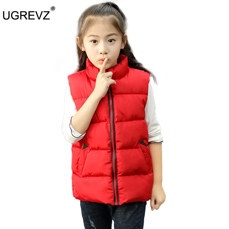 Kids Cotton-Padded Thicken Waistcoat Parent-Child Boys Clothes Vest for Girls Jacket Baby Clothes Children Tops Girls Vest 3-14