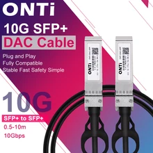Кабель ONTi 10G SFP + Twinax, Пассивный кабель с прямым подключением меди (DAC), 0,5-10 м, для Cisco,Huawei,MikroTik,HP,Intel... и т. Д.
