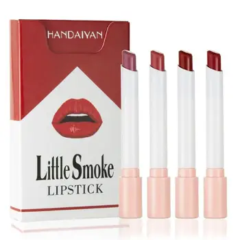 

4pcs/lot Creative Cigarette Lipstick Set Matte Velvet Waterproof Moisture Lasting Lip Stick