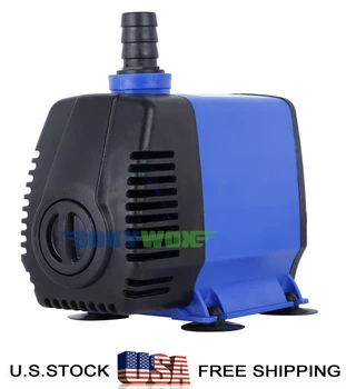 

BOKYWOX 110-120V Submersible Water Pump 6500LPH Fish Tank Pond Fountain Fall Hydroponic 85W 1717GPH Blue