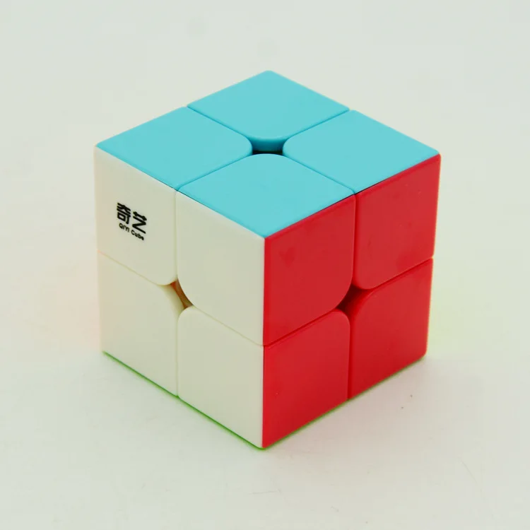 Qiyi QiDi S 2x2x2 cubo magico головоломка профессиональный магический куб 2*2*2 школьные принадлежности без наклеек куб игрушки Детский подарок - Цвет: Кофе