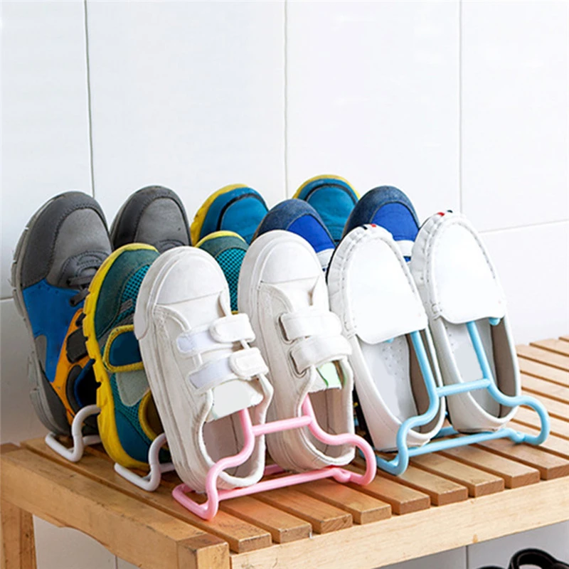 Estante organizador de zapatos para niños, armario de secado de zapatos, estante de organizador de guardarropa, Zapatero de plástico, 2 uds.|Estantes para zapatos y zapateros| - AliExpress