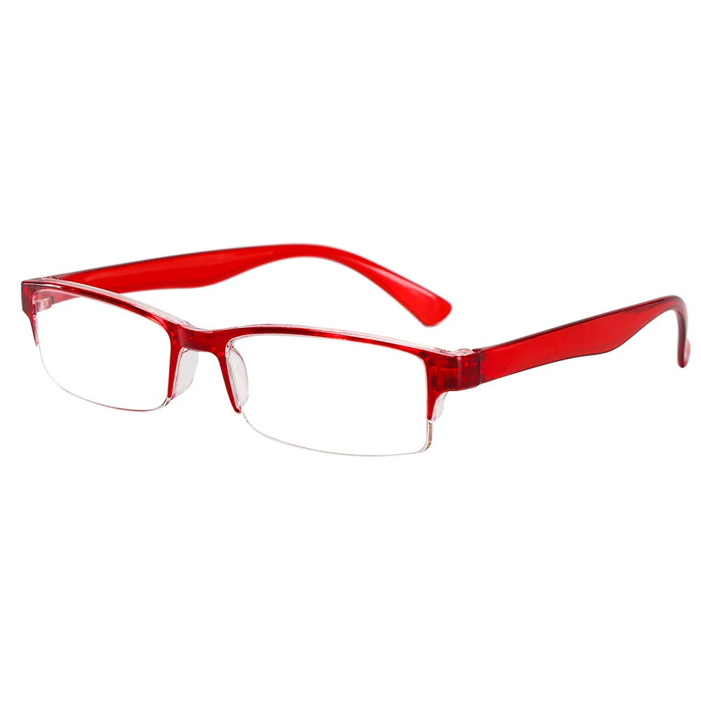 Модные Ретро Бизнес очки для чтения для мужчин и женщин оправа дальнозоркости пресбиопии очки по рецепту Уход За Зрением диоптрий+ 1,00~+ 4,0 - Цвет оправы: Красный