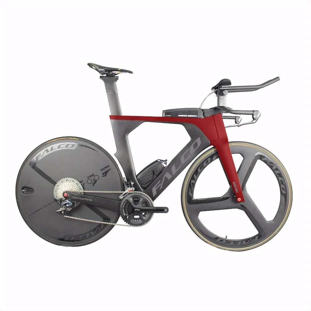 Top 2019 Aero Disc Brake TT Bike Frame 700C carbon fibre frame 142*12 thru axle Chinese taiwan bike frame DI2 TT carbon frameset 14