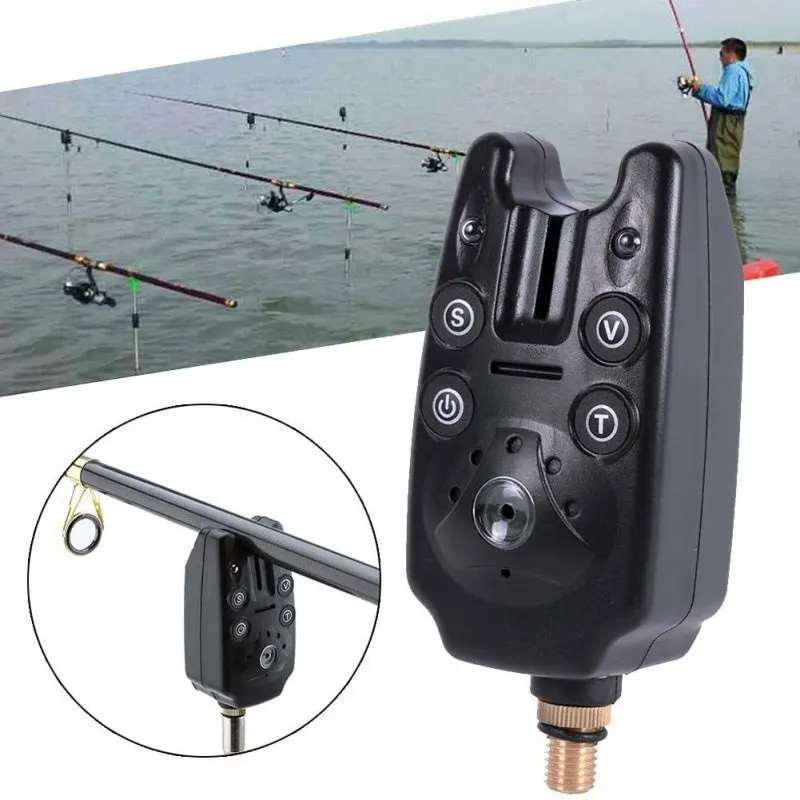 

Easier Sports Outdoor Bite Alarm Annunciator Adjustable Sound Waterproof Fishing 9*4*4cm Camouflage Beeper Durable
