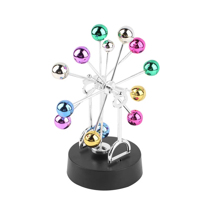 Креативное непрерывное движение колесо обозрения электрический DIY спиннинг красочные шары домашнее украшение для офисного стола детская Подарочная игрушка