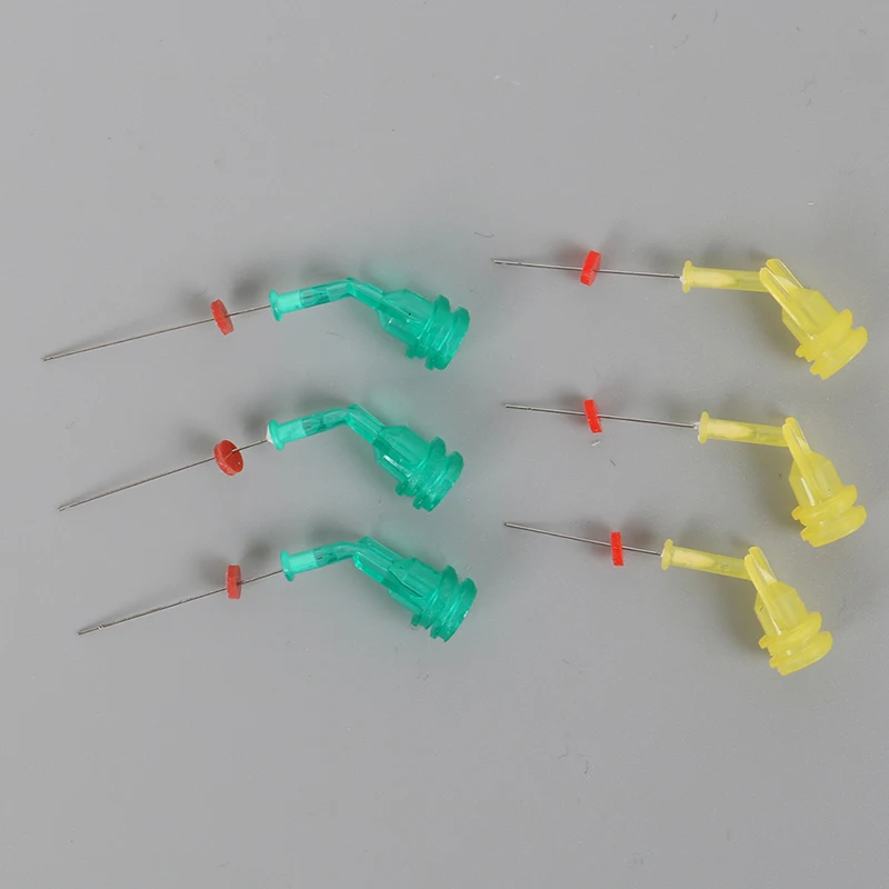 2 шт. многоразовые зубные Endo Орошения Иглы Наконечник локоть с двойной стороны