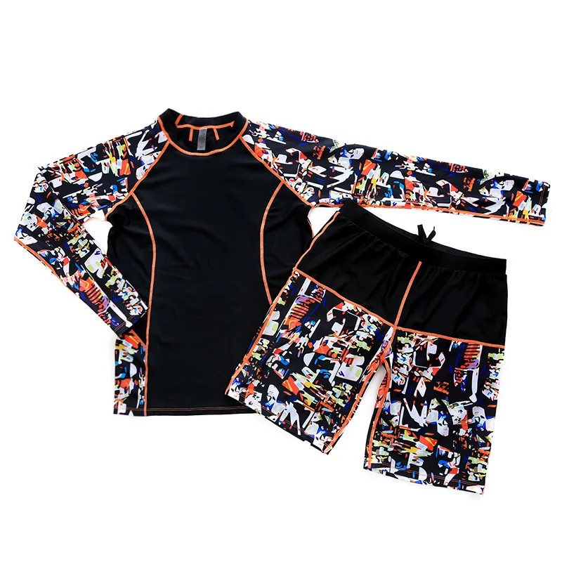Пара rashguards Купальник для женщин девушки купальный костюм корейские Купальники костюм для серфинга для плавания для любителей серфинга с длинными рукавами для серфинга - Цвет: see chart