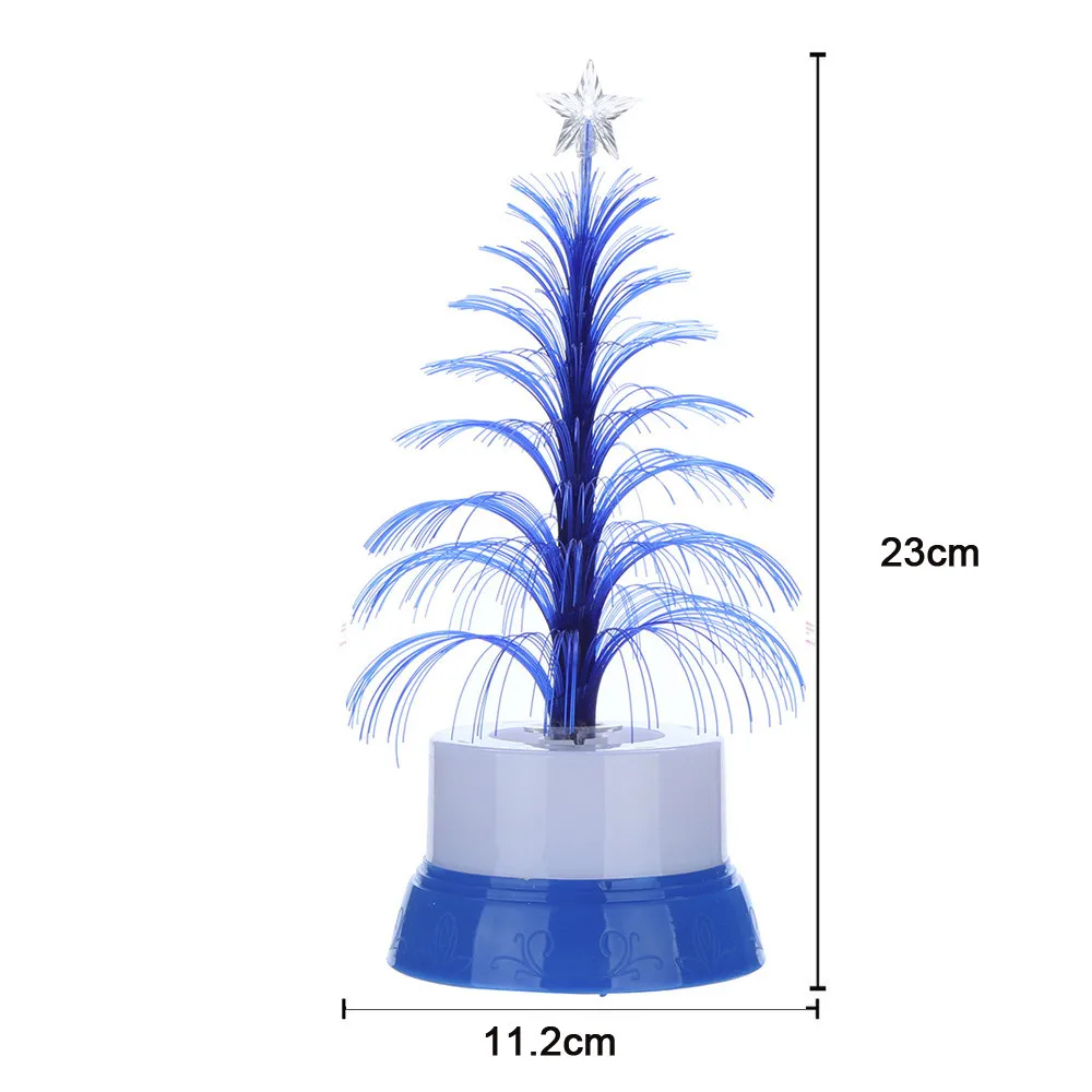 Merry Christmas LED Color Changing Mini Xmas Tree Home Table Party Decor Charm Flash christmas tree #3b05 (1)