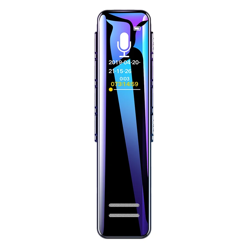 Blue Yescool A1 8G Профессиональный цифровой аудио USB мини диктофон голосовой активации диктофон многоязычный файл шифрования mp3-плеер - Цвет: Blue