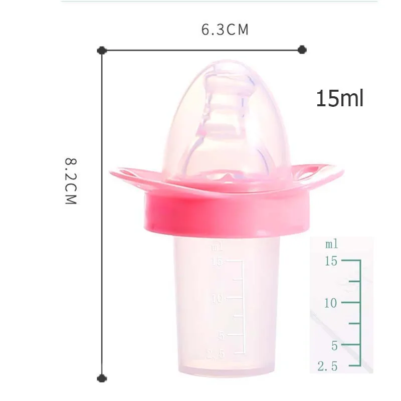 10ml Baby Nipple Medicine Feeder Water Feeding Bottle Anti-choking Safe Baby Medicine Feeder Cup with Scale Pacifier Baby Feeding Utensils