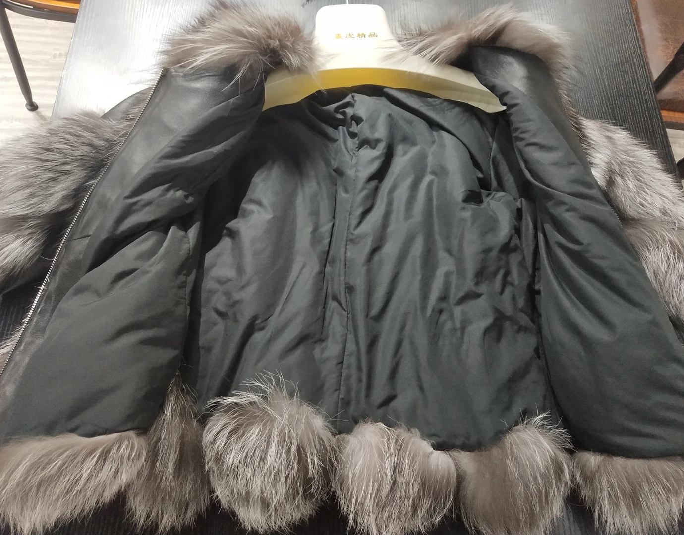 Abrigos mujer invierno Женское пальто Зимняя Толстая теплая натуральная черно-бурая лиса меховая куртка из натуральной овчины парка из натурального меха