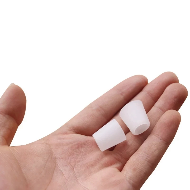 2pcs/4pcs Tail Finger Silicone Gel Toe Tube Protection Sleeve Corns Blisters Bunion Corrector Straightener Protector Foot Care