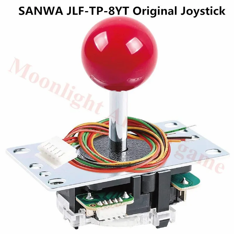 

Original Japan Sanwa Joystick JLF TP 8YT Fighting Rocker With Topball And 5pin Wire for Jamma Arcade Game DIY Part